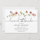 花嫁シャワー付きワイルドフラワーランチ招待状 招待状 (正面)