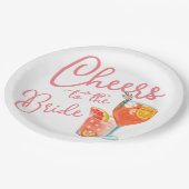 花嫁シャワー応援 ペーパープレート (アングル)