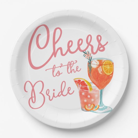 花嫁シャワー応援 ペーパープレート (正面)