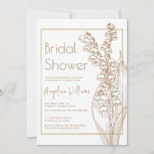 花嫁シャワー渓谷の招待リリー 招待状 (正面)