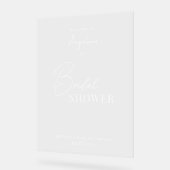 花嫁シャワー用のアクリルサイン。 アクリルサイン (傾斜)