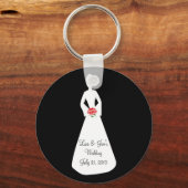 花嫁シルエットI キーホルダー (正面)