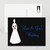 花嫁シルエットI ポストカード (正面/裏面)