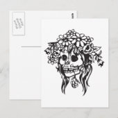 花嫁スカル ポストカード (正面/裏面)