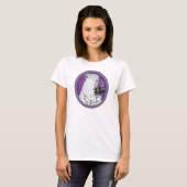 花嫁スカル – 紫 Tシャツ (正面フル)
