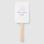 花嫁スクワッドピンクグリッターのバウのスター花嫁メイドの名前 ハンドファン (裏面)