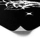 花嫁スケルトン手結婚のハロウィーンカップルマッツ ポスター (角)