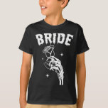 花嫁スケルトン手結婚のハロウィーンカップルマッツ Tシャツ<br><div class="desc">花嫁スケルトン手結婚のハロウィンカップルのマッチング</div>