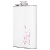 花嫁スタイリッシュモダンの贈り物 |パーソナライズされた | フラスク (左)