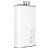 花嫁スタイリッシュモダンの贈り物 |パーソナライズされた | フラスク (右)