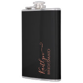 花嫁スタイリッシュモダンの贈り物 |パーソナライズされた | フラスク (左)