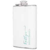 花嫁スタイリッシュモダンの贈り物 |パーソナライズされた | フラスク (左)