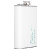 花嫁スタイリッシュモダンの贈り物 |パーソナライズされた | フラスク (右)