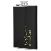 花嫁スタイリッシュモダンの贈り物 |パーソナライズされた | フラスク (左)