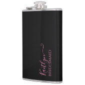 花嫁スタイリッシュモダンの贈り物 |パーソナライズされた | フラスク (左)