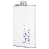 花嫁スタイリッシュモダンの贈り物 |パーソナライズされた | フラスク (左)