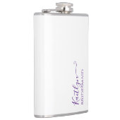 花嫁スタイリッシュモダンの贈り物 |パーソナライズされた | フラスク (右)