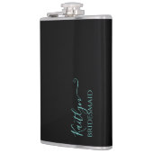 花嫁スタイリッシュモダンの贈り物 |パーソナライズされた | フラスク (左)