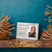 花嫁スターの母がメモリアル結婚ズ予約 フォトプラーク (側面)