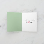 花嫁スティックフィギュア（ブーケ付き） カード (内部)