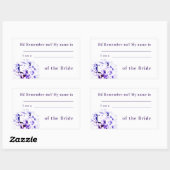 花嫁ステッカー結婚との関係 長方形シール (シート)