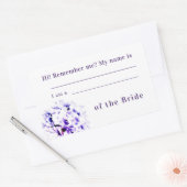 花嫁ステッカー結婚との関係 長方形シール (封筒)