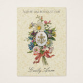 花嫁スピリチュアルブーケ祈りの言葉ホーリーカード。 (正面)