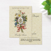 花嫁スピリチュアルブーケ祈りの言葉ホーリーカード。 (デスク)