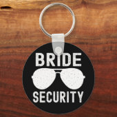 花嫁セキュリティおもしろい結婚式ブライズパーティーSu キーホルダー (正面)
