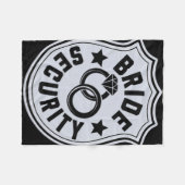 花嫁セキュリティ フリースブランケット (正面(横))