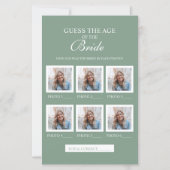 花嫁セージ緑の紙シートの年齢を推測 (正面)