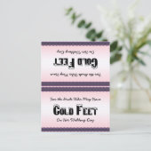 花嫁ソックス冷たい足はがき ポストカード (スタンド正面)