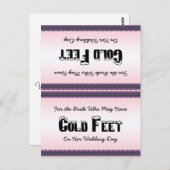 花嫁ソックス冷たい足はがき ポストカード (正面/裏面)