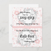 花嫁ソックス寒い足ヴィンテージ鳥はがき ポストカード (正面/裏面)