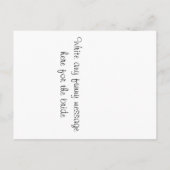 花嫁ソックス寒い足ヴィンテージ鳥はがき ポストカード (裏面)