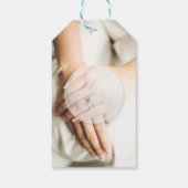 花嫁ダイヤモンドリングや輪撮影編結婚集可 ギフトタグ (裏面)