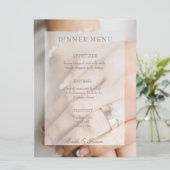 花嫁ダイヤモンドリング編集可能結婚メニュー メニュー (スタンド正面)