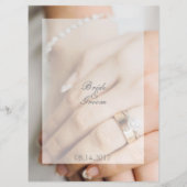 花嫁ダイヤモンドリング編集可能結婚メニュー メニュー (裏面)