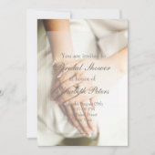 花嫁ダイヤモンド結婚のブライダルシャワーへの招待 招待状 (正面)