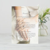 花嫁ダイヤモンド結婚リングや輪の方向 招待状 (スタンド正面)