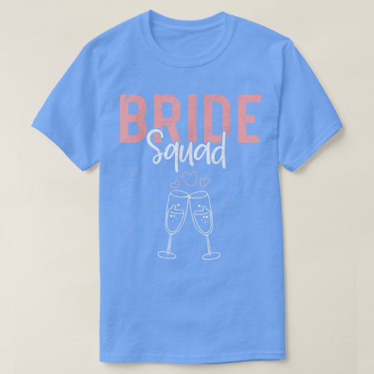 花嫁チームの前夜祭 結婚 写真 Tシャツ (デザイン正面)