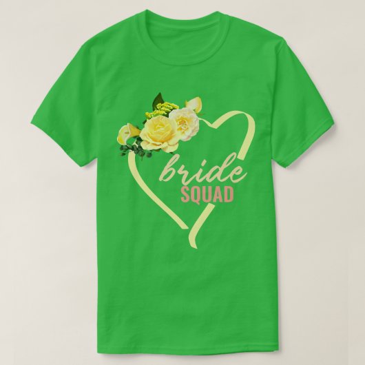 花嫁チームの独身最後の夜会・結婚前のお披露目パーティー Tシャツ (デザイン正面)