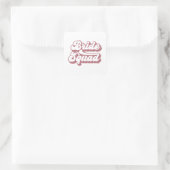 花嫁チームバチェロレッテ結婚ブライダルの贈り物 スクエアシール (バッグ)