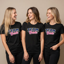 花嫁チーム大胆な結婚パーティー Tシャツ