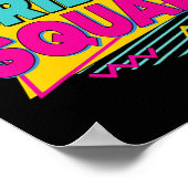 花嫁チーム90年代バッチクルーデザートブライズパーティ ポスター (角)