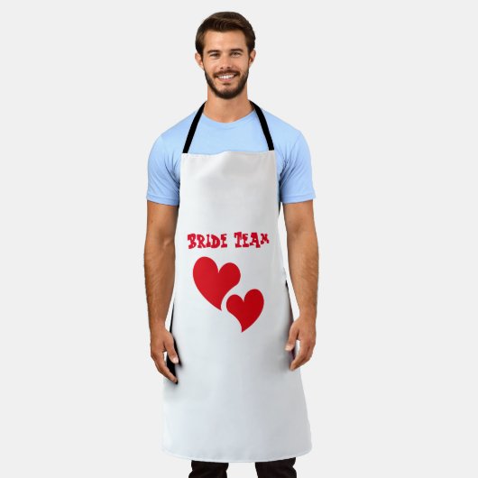 花嫁チーム エプロン (着用した状態)