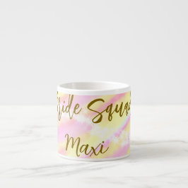 花嫁チーム ゴールド パステルピンク カラフル グリッター ブラ エスプレッソカップ