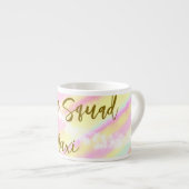 花嫁チーム ゴールド パステルピンク カラフル グリッター ブラ エスプレッソカップ (正面右)