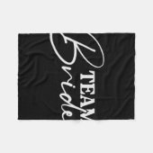 花嫁チーム バチェロレッテパーティー 花嫁の友人チーム ブライダルシャワー フリースブランケット (正面(横))