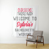 花嫁チーム | ピンクの花嫁パーティー ブライズメイド タペストリー (インサイチュ)